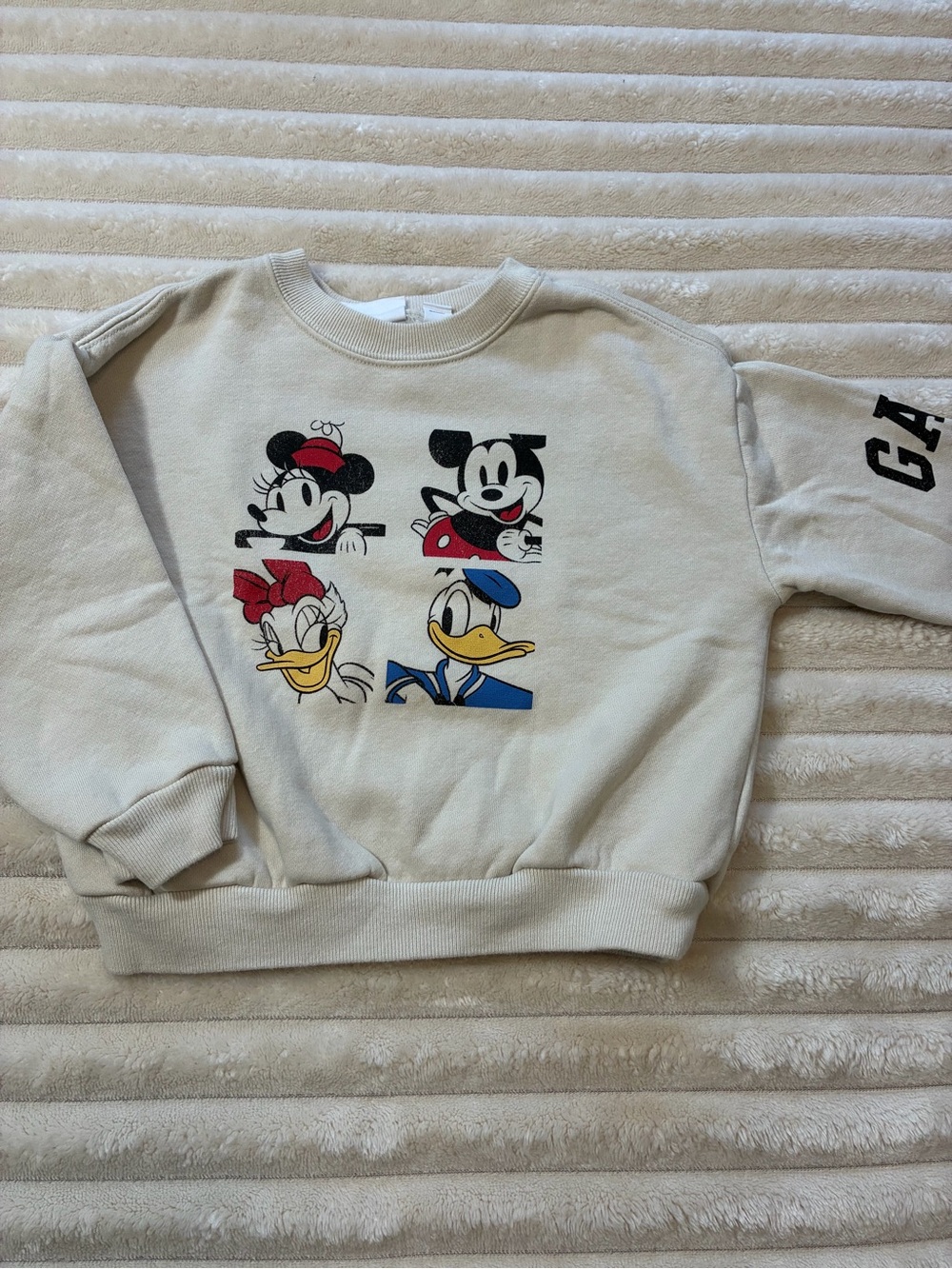 Gap 2T Disney Mickey & Friends Off White Sweatshirt